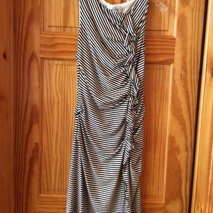 Joseph Ribkoff Dress Black & White Stripes